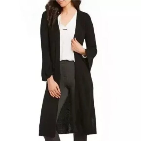 Cabi Sweater Cardigan Brown Single Button Duster Shawl Collar Medium - Picture 2 of 9